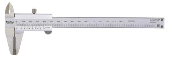 Mitutoyo Verniyerli Kumpas 0-150mm/0,05mm Sert Çelik Ölçü | 530-320