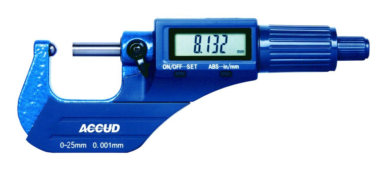 ACCUD Dijital Boru Et Kalınlığı Mikrometresi 0-100mm 331 Serisi
