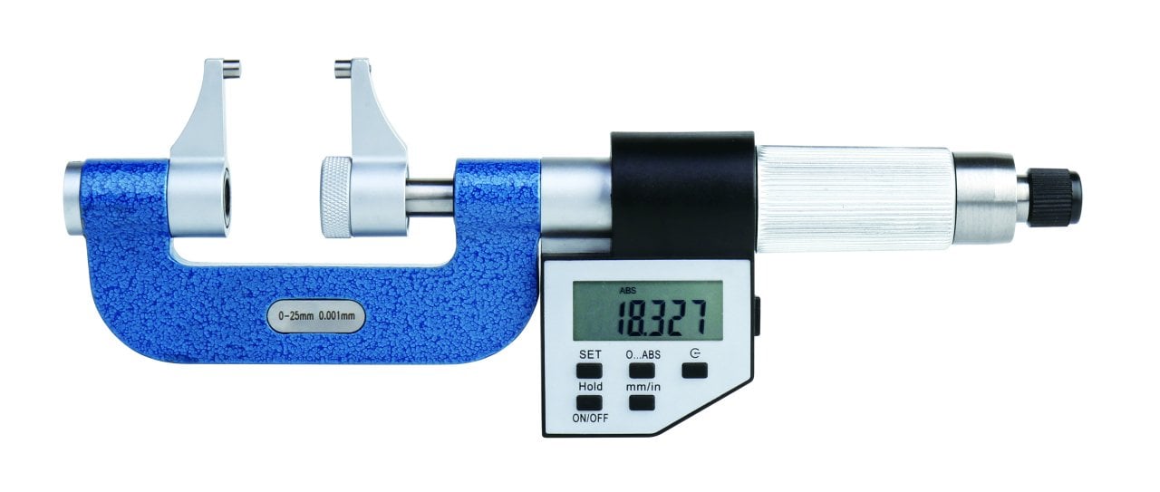 Accud Dijital Kumpas Tipi Mikrometre 0-100mm 338 Serisi