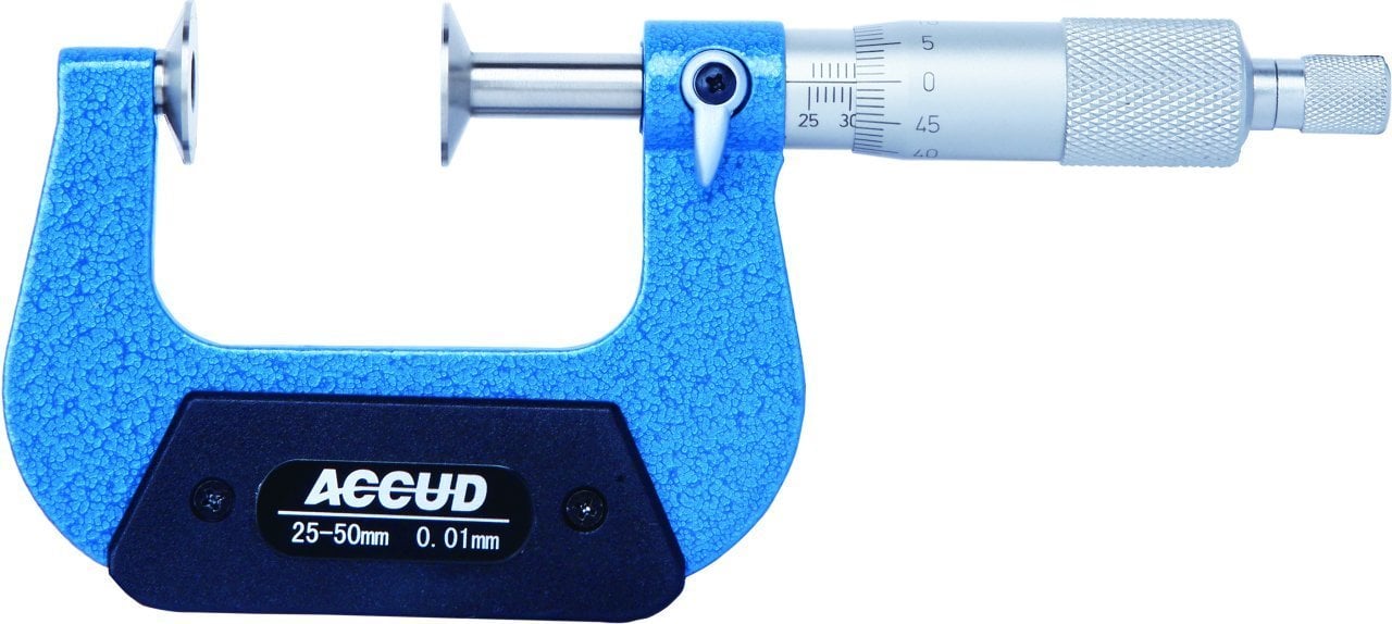 ACCUD Mekanik Disk Uçlu Mikrometre 0-100mm 342 Serisi