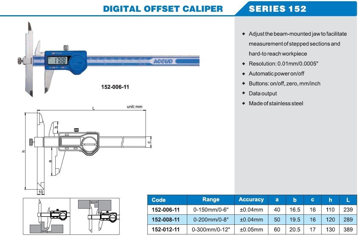 ACCUD Dijital Offset Kumpası 152-008-11 Tablo