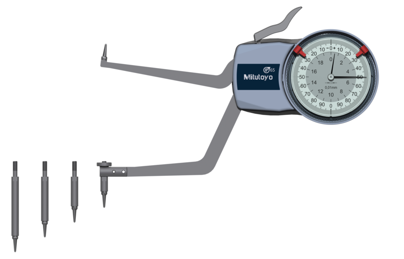 Mitutoyo Analog Göstergeli Hassas Kollu Yoklayıcı 90-140mm | 209-311 Resim