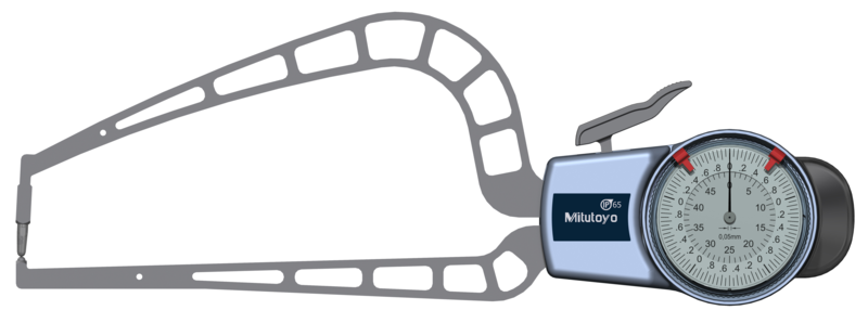 Mitutoyo Analog Göstergeli Hassas Kollu Yoklayıcı 0-50mm | 209-912 Resim
