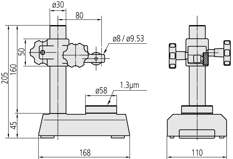 Mitutoyo Dijital Silindir Komparatörü Seti 95mm | 7002-10