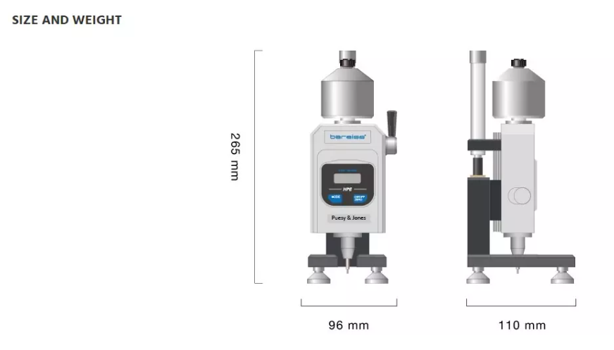 Bareiss HPE II Pusey & Jones sertlik test cihazı