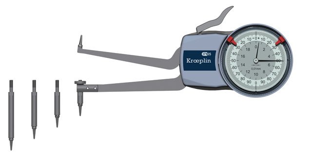 Kroeplin Mekanik İç Çap Kanal Komparatörü '50-100 mm' | H2M50