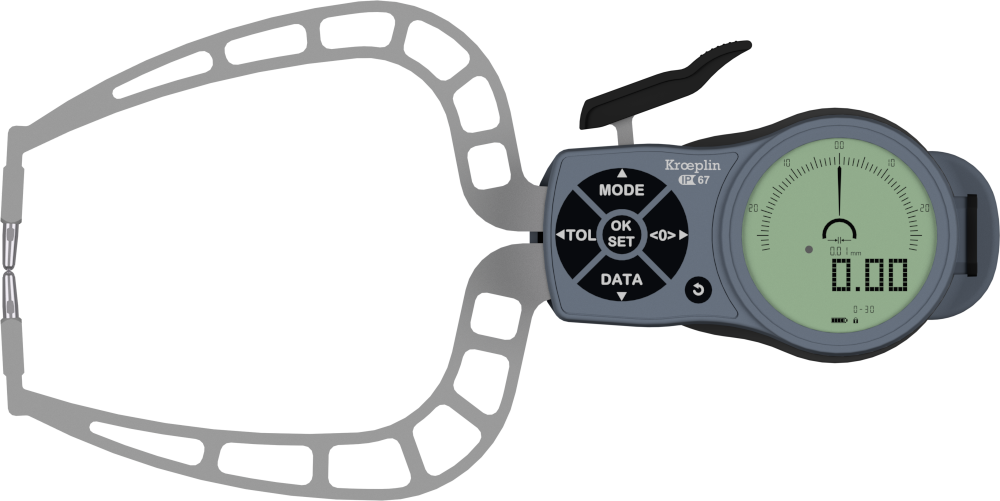 Kroeplin Dijital Dış Çap Kanal Komparatörü '0-30 mm' | K330