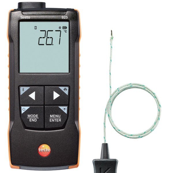 Testo Tek Kanallı K Tipi Prob Okuyucu Termometre | Testo 925
