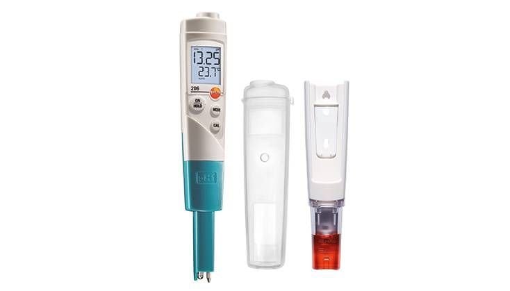 pH1 PH ve Sıcaklık Ölçüm Cihazı | Testo 206 Resim