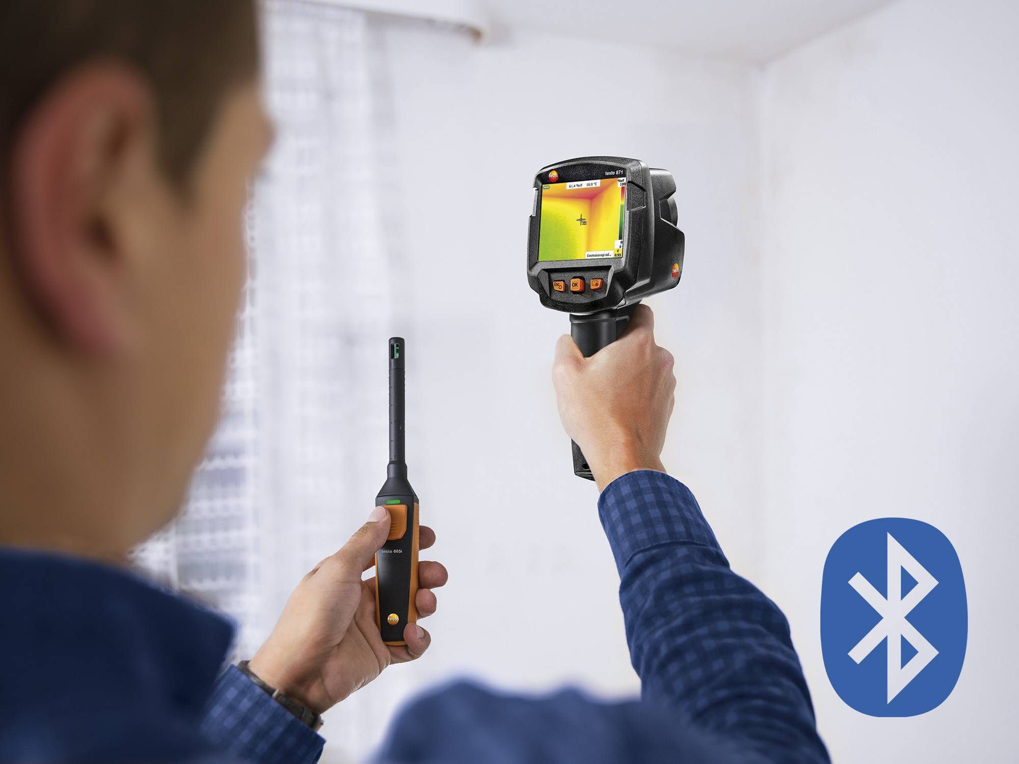 Testo Termal Kamera Sıcaklık ve Su Kaçağı Tespit Cihazı | Testo 871 Resim-1