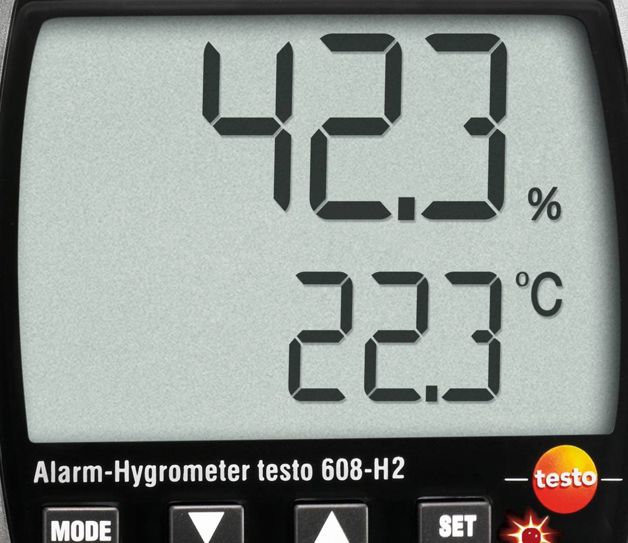 Testo Sıcaklık ve Nem Ölçer (ÇOK HASSAS) Alarmlı | Testo 608-H2 Resim