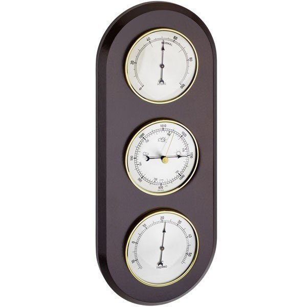 TFA Mekanik Sıcaklık, Nem ve Atmosfer Basıncı Ölçüm Cihazı Ahşap | 20.1064.03