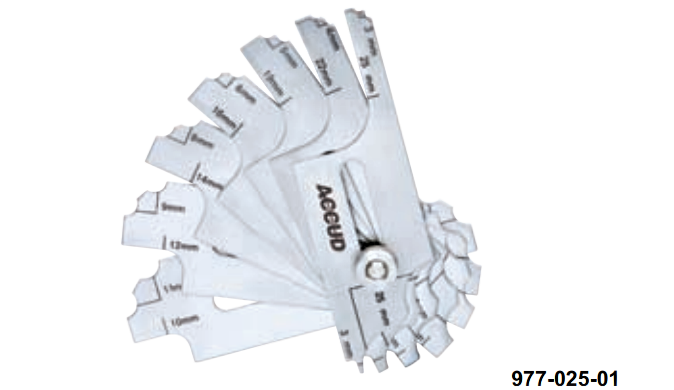 ACCUD Kaynak Şerit Mastarı | 977-025-01