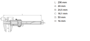 Mitutoyo Dijital Kumpas 200 mm | 500-717-20