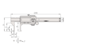 Mitutoyo Dijital İç Kanal Kumpası 20.1-170 mm | 573-646-20