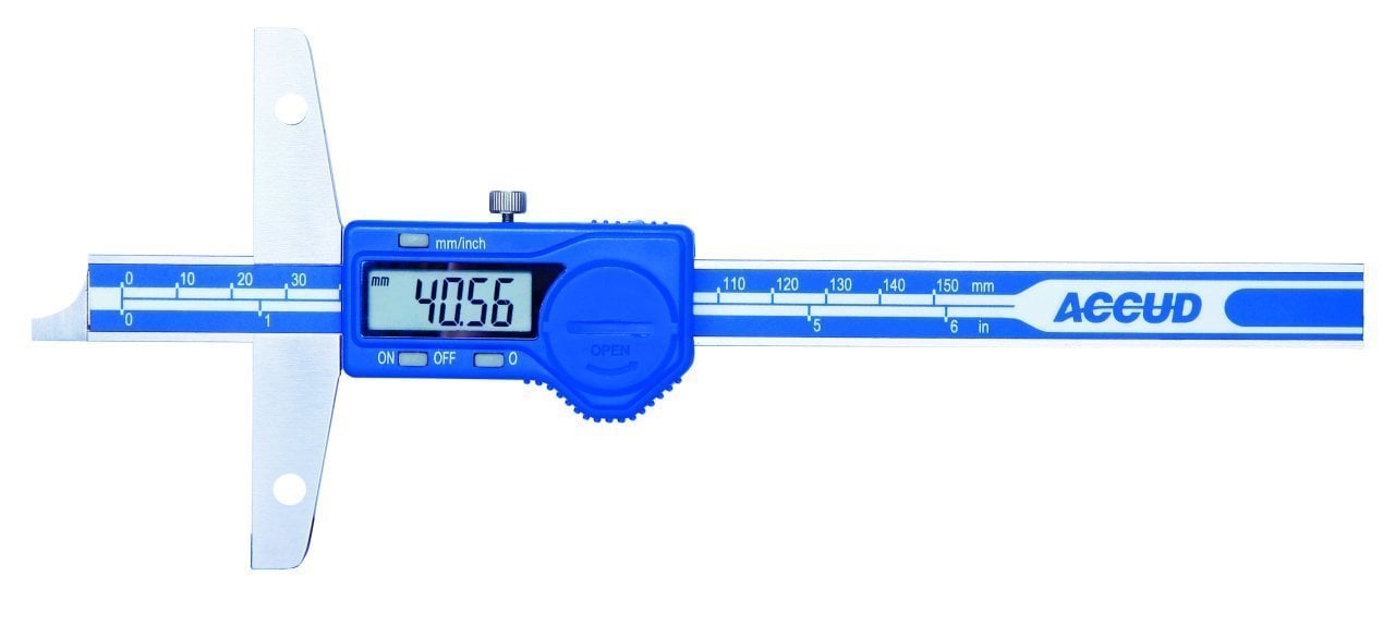Accud Uzatma İçin Delikli Dijital Derinlik Kumpası 150 mm | 191-006-11