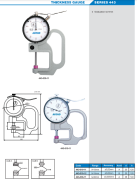 ACCUD Mekanik Kalınlık Komparatörü 0-30mm | 443 Serisi