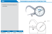 ACCUD Nokta Uçlu Kalınlık Komparatörü 0-50mm | 453-010-11