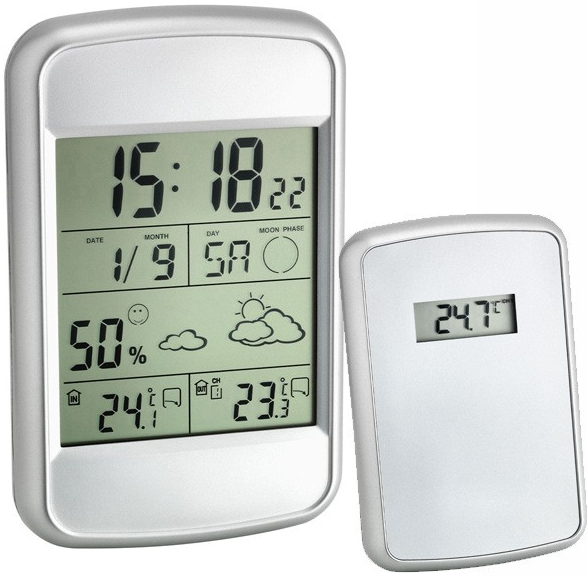 TFA ´LOOK´ Hava Tahminli İç Sıcaklık ve Nem, Dış Sıcaklık Ölçer | 35.1123