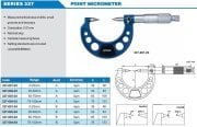 ACCUD Mekanik Nokta Uçlu Mikrometre 0-100mm | 327 Serisi