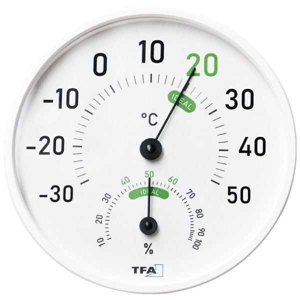 TFA Geniş Göstergeli Analog Sıcaklık Nem Ölçer | 45.2045.02