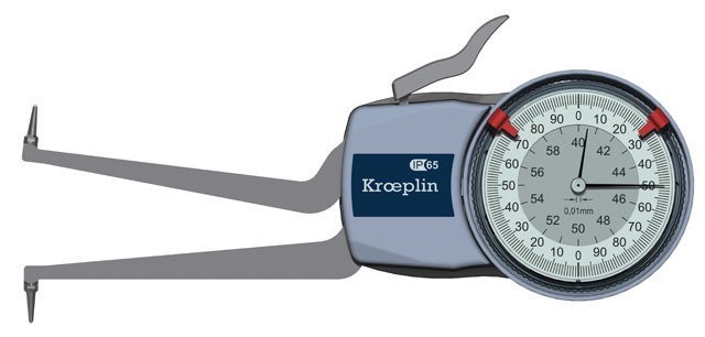 Kroeplin Mekanik İç Çap Kanal Komparatörü '15-60 mm' | H415