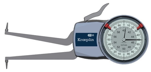 Kroeplin Dijital İç Çap Kanal Komparatörü '50-80 mm' | L350