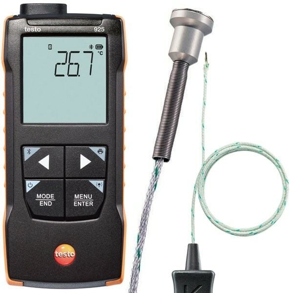 Testo Mıknatıs Problu Metal Yüzey Sıcaklık Ölçer Seti | Testo 925